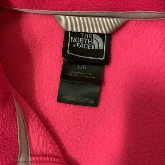 Womens The North Face Polar Fleece, large, Passion Pink - Picture 3 of 4